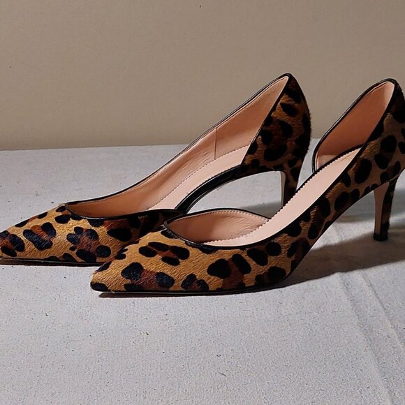 J. Crew Colette d'Orsay pumps in leopard calf hair Size 8 ½ - Picture 2 of 8